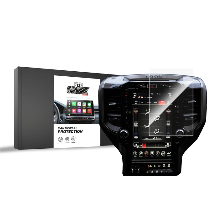 Ceramic GrizzGlass CarDisplay Protection Dodge Ram 1500 DT 12,3" (2019-2026)
