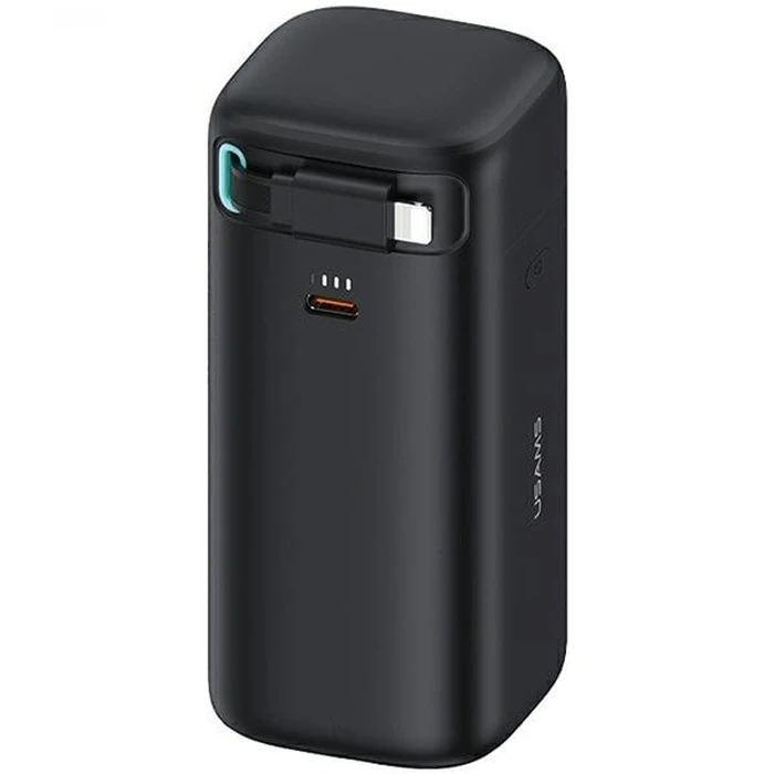 USAMS US-CD217 powerbank 18000mAh PD 45W Fast Charge XMF Series + Lightning cable black
