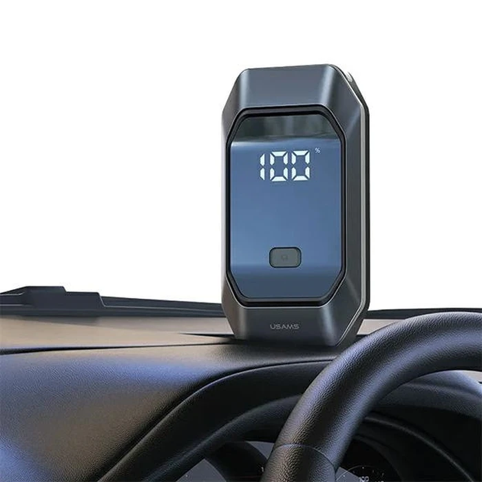 USAMS US-ZB284 car starter device with powerbank and flashlight function black