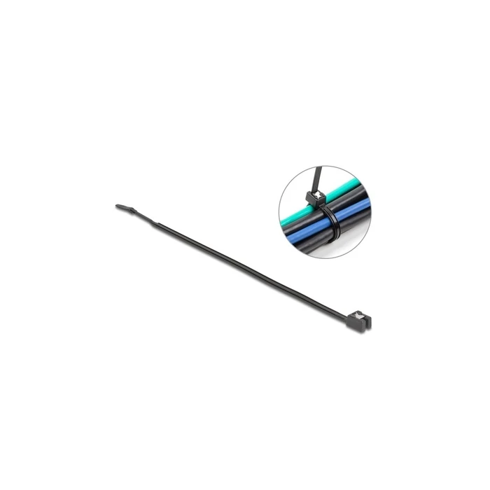 DELOCK KBI αυτοασφαλιζόμενοι καλωδιοδέτες L200 x B4,8 mm 50 τεμ. μαύρο