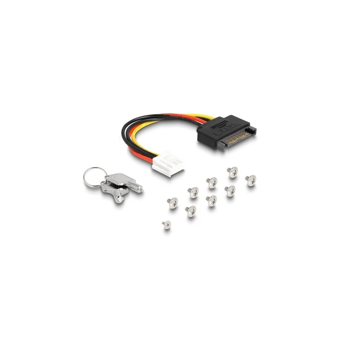 DELOCK Slim Bay Removable Frame for 4 x M.2 NVMe SSD (Slim SAS SFF-8654)