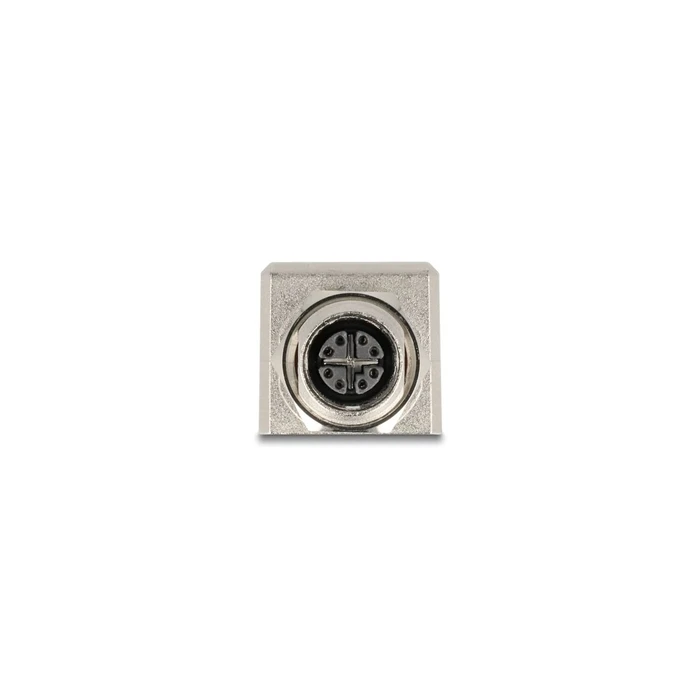 Delock M12 Adapter X-coded 8-pin female to RJ45 female Cat.6A (Model 60087)