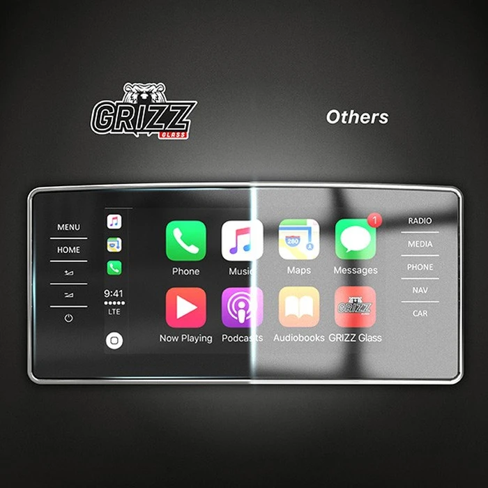 Matte GrizzGlass CarDisplay Protection Ford Courier 8" (2023-2026) [2in1]