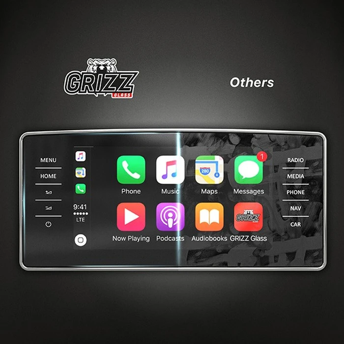 Matte GrizzGlass CarDisplay Protection Ford Courier 8" (2023-2026) [2in1]