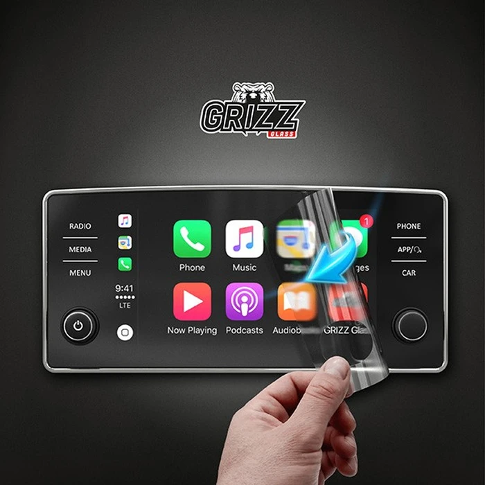 Matte GrizzGlass CarDisplay Protection Ford Courier 8" (2023-2026) [2in1]