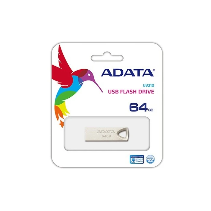 USB Flash 64 GB Adata Dashdrive Uv210 Usb Metallic Alu