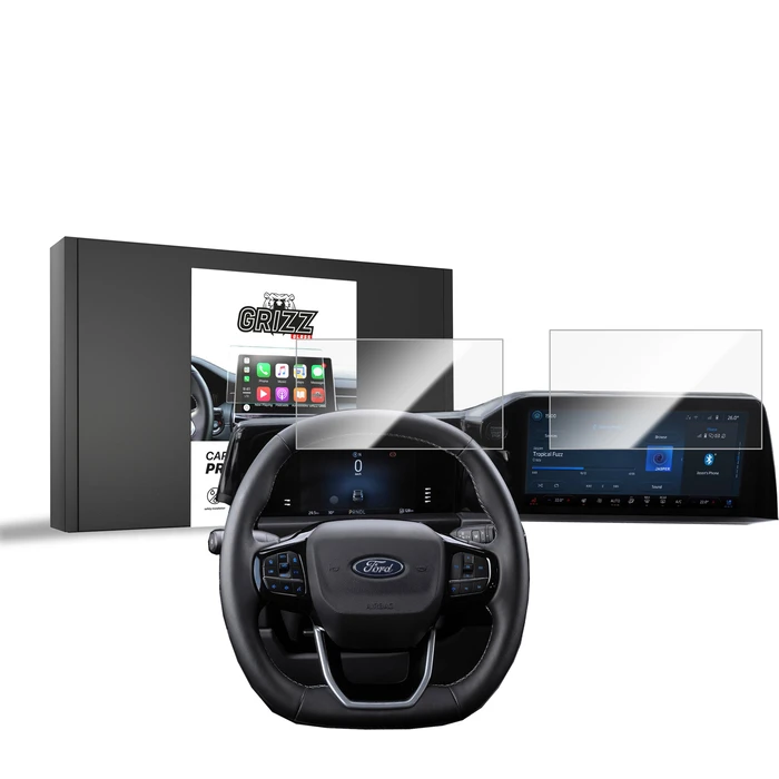 Ceramic GrizzGlass CarDisplay Protection Ford Transit Custom 2 13" (2024-2026) [2in1]
