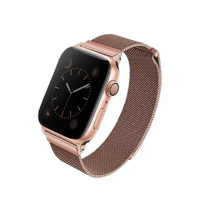 UNIQ Dante strap Apple Watch 4/5/6/7/SE/8/9/10 40/41/42mm Stainless Steel rose gold