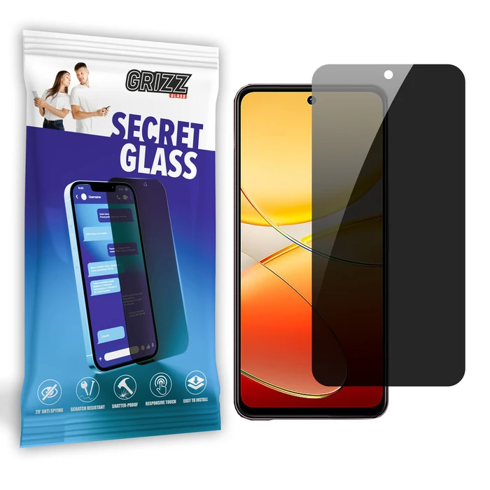 GrizzGlass Matte SecretGlass Vivo T3x