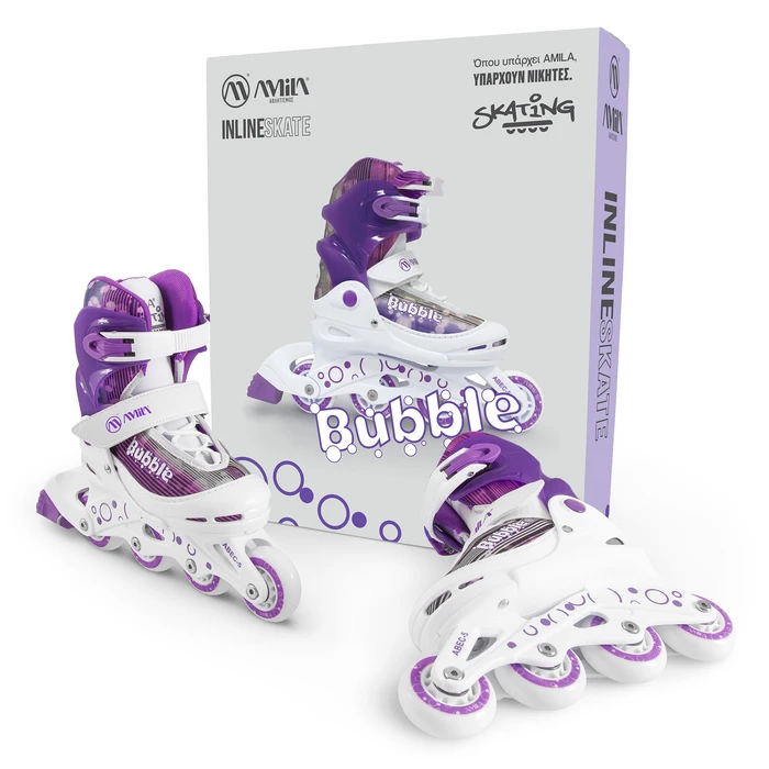 AMILA Inline Skates 38-41 - Purple / White