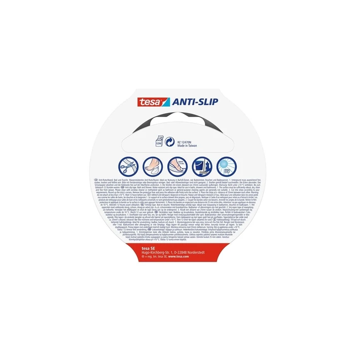 tesa Anti-Rutschband Bad & Dusche 5m x 25mm (tesa αντιολισθητική ταινία μπάνιο & ντους 5m x 25mm)