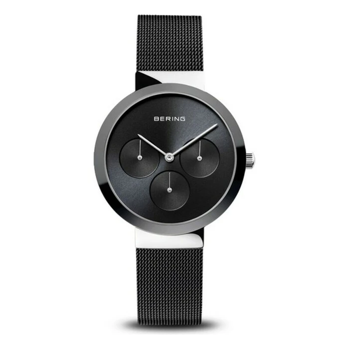 Bering Time Ceramic Γυναικείο Ρολόι 36mm Μπαταρίας με Μαύρο Μεταλλικό Μπρασελέ 35036-102