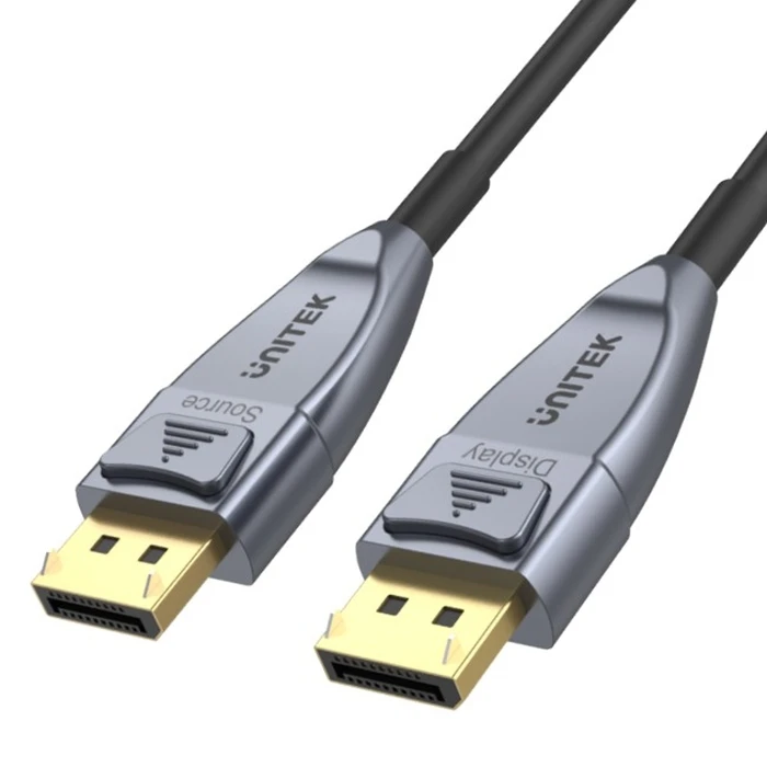 Unitek DisplayPort AOC Active Optical Cable 8K 30.0 m (DisplayPort 1.4, DP male to male)