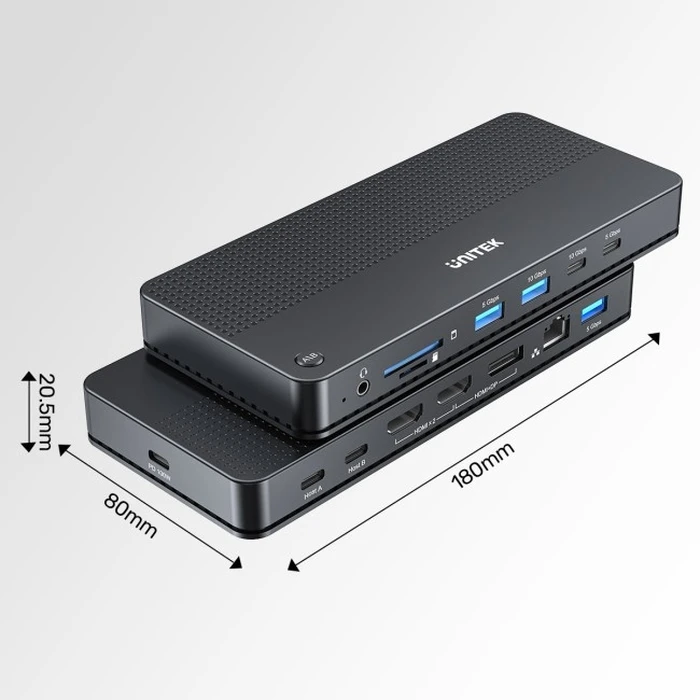 Unitek Διακόπτης KVM για 2 Υπολογιστές 2 Οθόνες 4K (KA-AV-UNI-0036)
