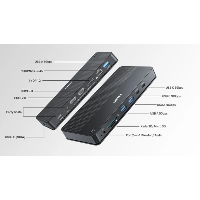 Unitek Διακόπτης KVM για 2 Υπολογιστές 2 Οθόνες 4K (KA-AV-UNI-0036)