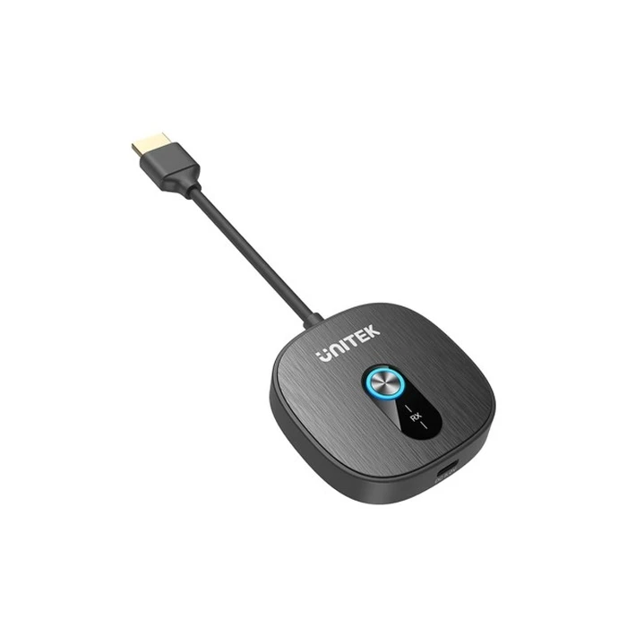 Unitek Ασύρματος δέκτης HDMI (V1711F) - Επιπλέον δέκτης για το κιτ V1711A, Μαύρο