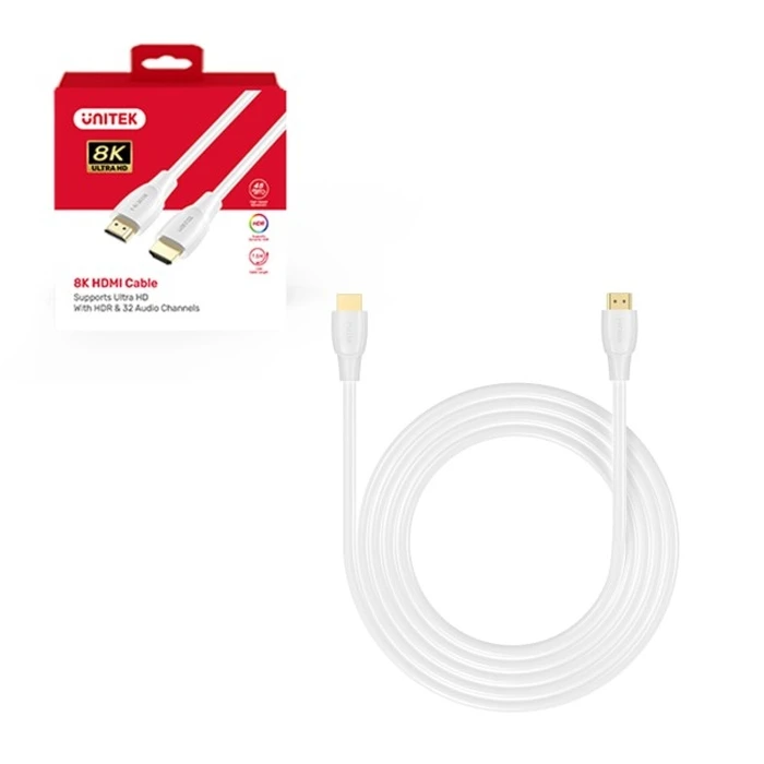 Unitek HDMI 2.1 Cable 8K HDR 10m (C11099AWH01-10M) - White
