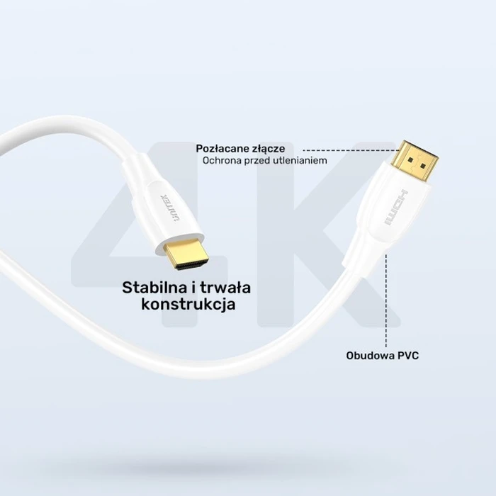 Unitek HDMI 2.1 Cable 8K HDR 10m (C11099AWH01-10M) - White