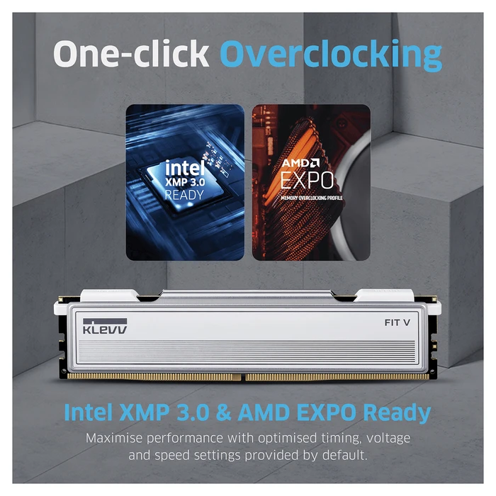 Klevv FIT V Ceramic DDR5 1x32GB 6000 CL30 UDIMM για Desktop