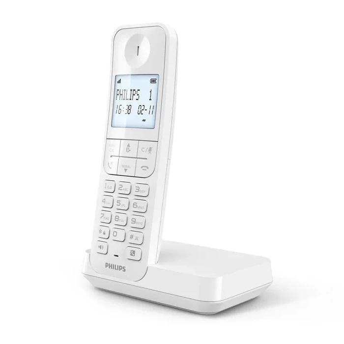 Philips Cordless Phone D2701W White