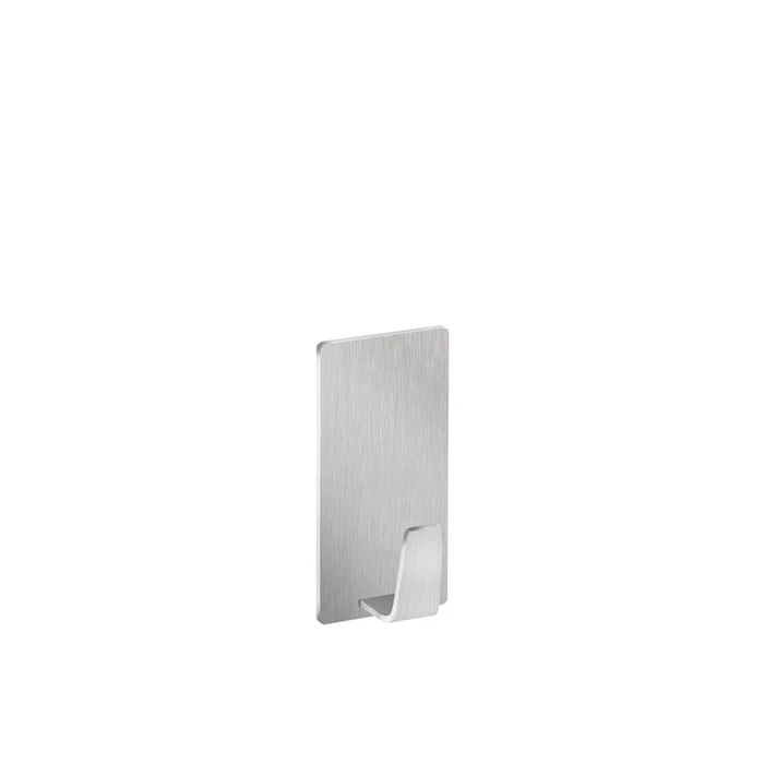 tesa Powerstrips Waterproof Hook S metal rectangular (stainless steel) - self-adhesive, waterproof