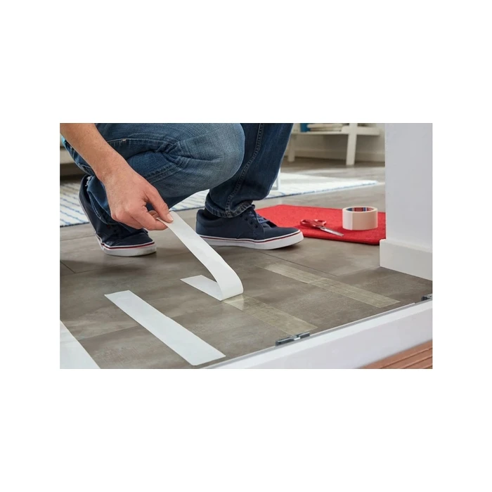 tesa Verlegeband residue-free removable flooring tape, 10 m x 50 mm