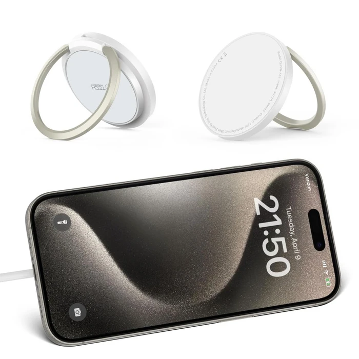 Tech-Protect QI15W-A33 Magnetic MagSafe Wireless Charger White