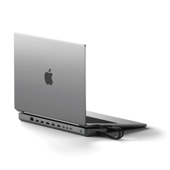 Satechi Dual Dock Stand MacBook 2xUSB-C / USB-C PD 75W,2xUSB-C,2xHDMI 2.0, DP 1.4 Port, 2xUSB-A,RJ45,M.2 SATA/NVMe