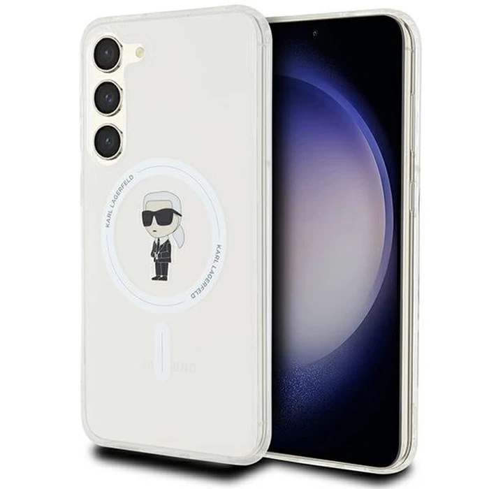Karl Lagerfeld KLHMS24MHFCKNOT Samsung Galaxy S24+ Plus hardcase IML Ikonik MagSafe transparent