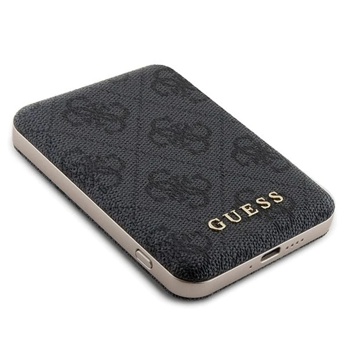 Guess GUBPM5P14L4GEMGK Apple iPhone 14 Pro hardcase + Powerbank 5000mAh MagSafe 4G Metal Logo black