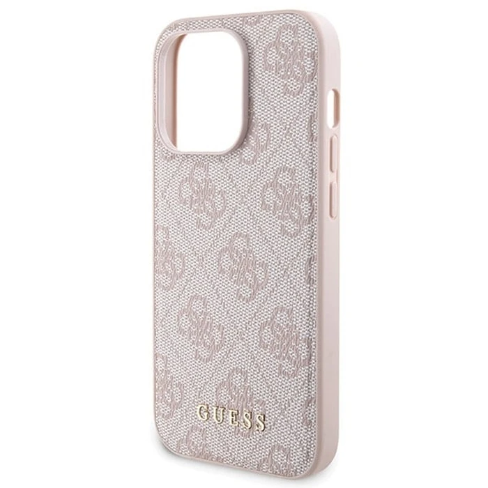 Guess GUBPM5P15X4GEMGP Apple iPhone 15 Pro Max hardcase + Powerbank 5000mAh MagSafe 4G Metal Logo pink