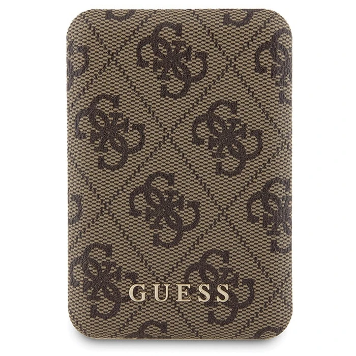 Guess GUBPM5P15X4GEMGW Apple iPhone 15 Pro Max hardcase + Powerbank 5000mAh MagSafe 4G Metal Logo brown