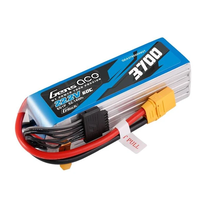 Gens Ace Ace Classic Μπαταρία Li-Po 22.2V 3700mAh 60C 6S με βύσμα XT60 για τηλεκατευθυνόμενα
