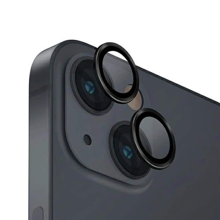 UNIQ Optix Aluminium Camera Lens Protector Apple iPhone 14 / 14 Plus midnight black