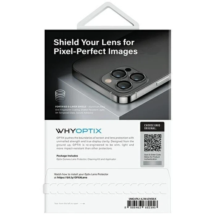 UNIQ Optix Aluminium Camera Lens Protector Apple iPhone 14 / 14 Plus midnight black