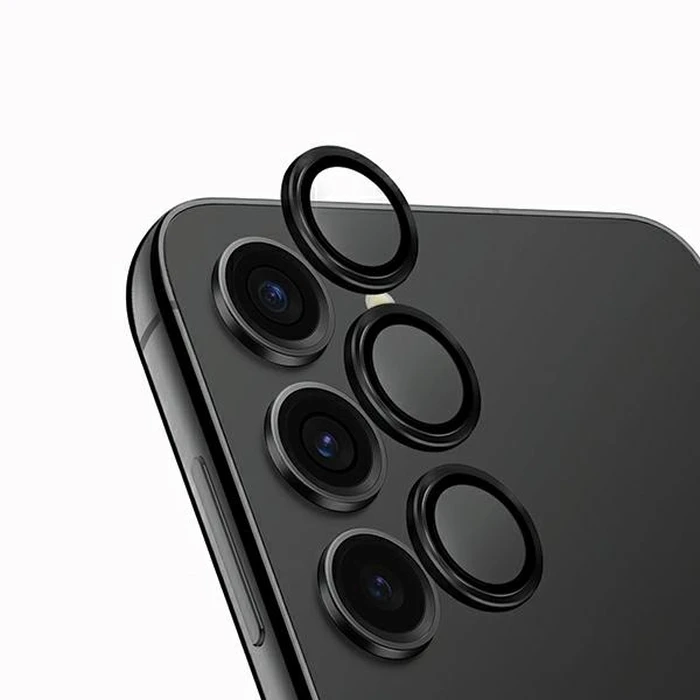 UNIQ Optix Aluminium Camera Lens Protector Samsung Galaxy S24+ Plus midnight black