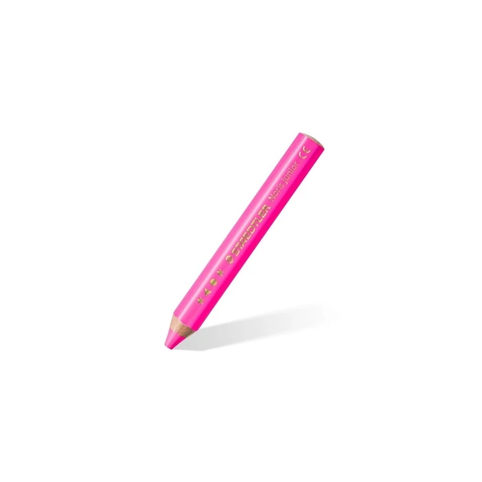 STAEDTLER Noris junior neon 4 χρώματα + ξύστρα