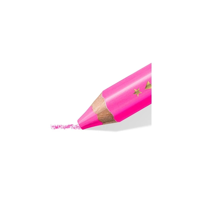 STAEDTLER Noris junior neon 4 χρώματα + ξύστρα