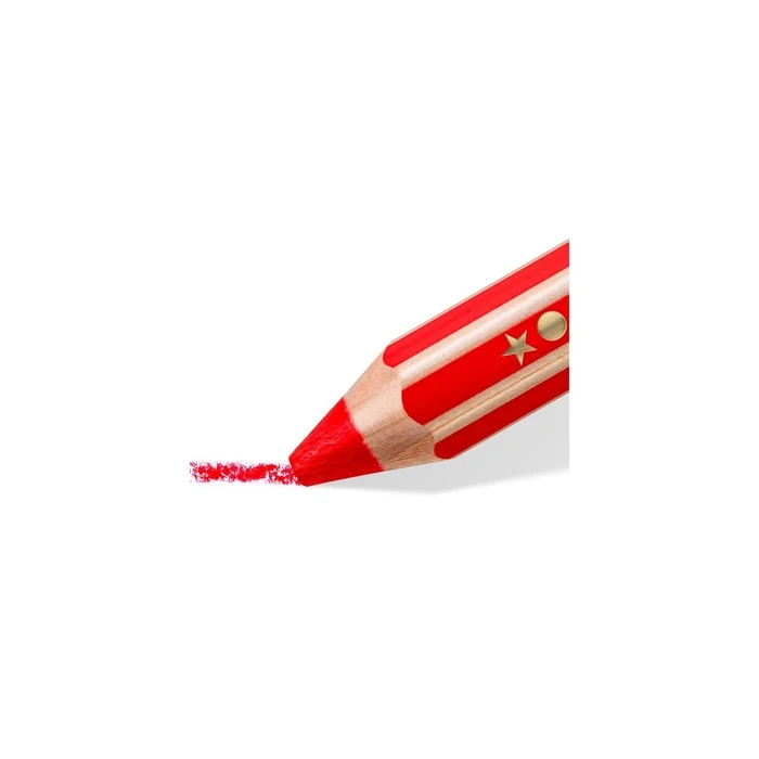 STAEDTLER Noris junior neon 4 χρώματα + ξύστρα