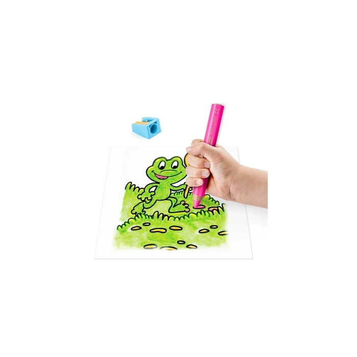 STAEDTLER Noris junior neon 4 χρώματα + ξύστρα
