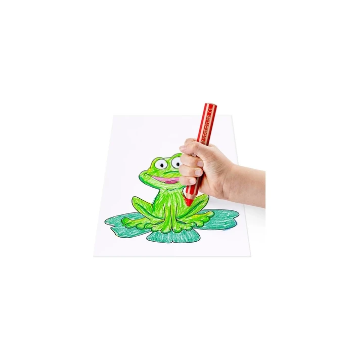 STAEDTLER Noris junior neon 4 χρώματα + ξύστρα