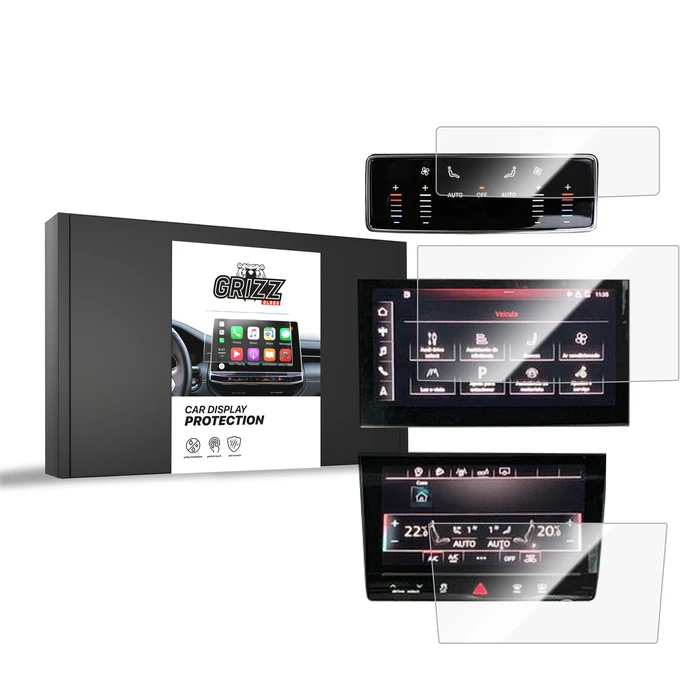 Ceramic GrizzGlass CarDisplay Protection Audi Q8 (2018-2026) [3in1]
