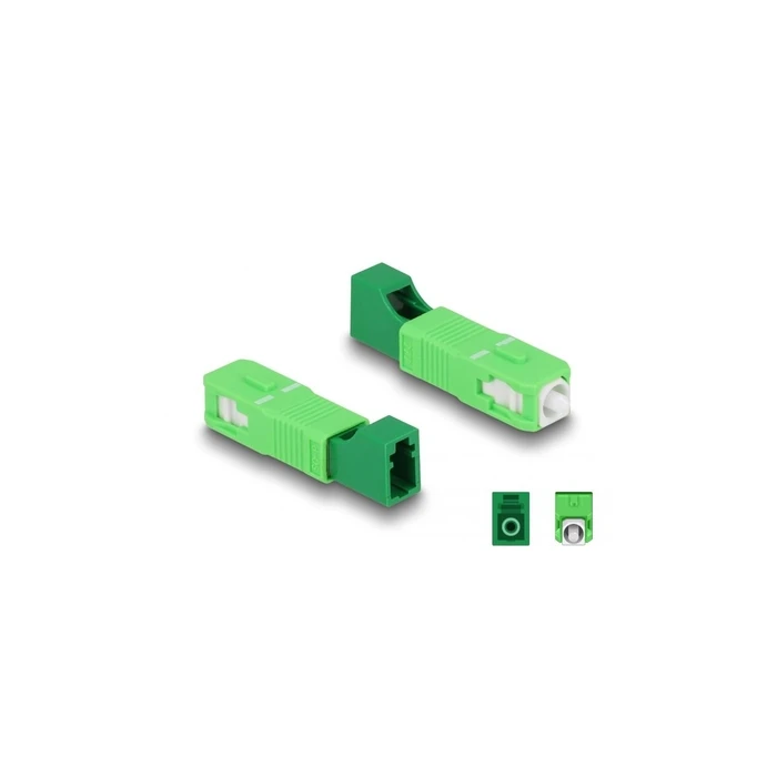 DELOCK Οπτική Υβριδική Κάπλα SC Simplex Stecker σε LC Simplex Buchse πράσινο (Μοντέλο 87940)