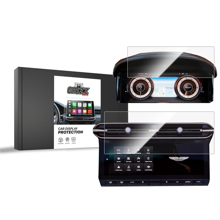 Ceramic GrizzGlass CarDisplay Protection Aston Martin DB12 Virtual Cockpit (2024-2026) [2in1]