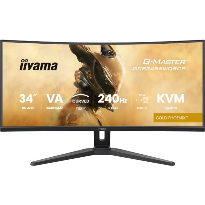 iiyama G-Master GCB3486WQSCP-B1 Gold Phoenix - 34" UWQHD 240Hz Curved VA Gaming Monitor