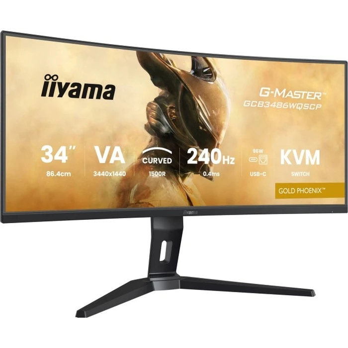 iiyama G-Master GCB3486WQSCP-B1 Gold Phoenix - 34" UWQHD 240Hz Curved VA Gaming Monitor