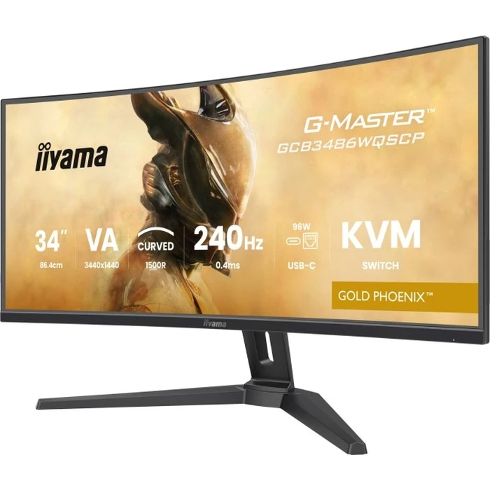 iiyama G-Master GCB3486WQSCP-B1 Gold Phoenix - 34" UWQHD 240Hz Curved VA Gaming Monitor