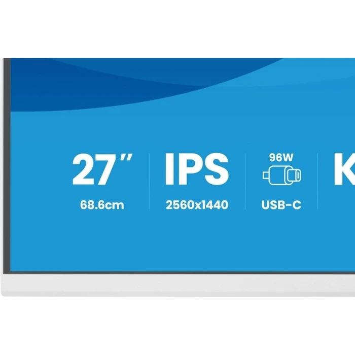 iiyama ProLite XB2797QSNP-W1 - 27" QHD IPS 75Hz USB-C PD 96W KVM KVM LAN