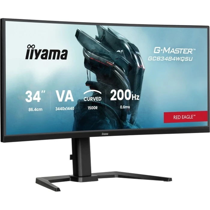 iiyama G-Master GCB3484WQSU-B2 Red Eagle — Οθόνη 34" UWQHD 200Hz (Gaming)