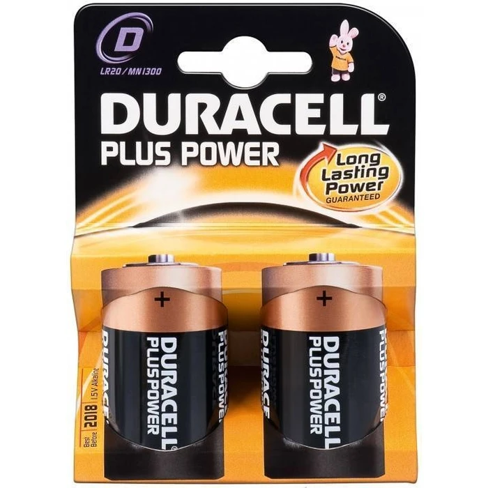 Αλκαλικές Μπαταρίες Duracell Plus Power LR20 D (2 τμχ)